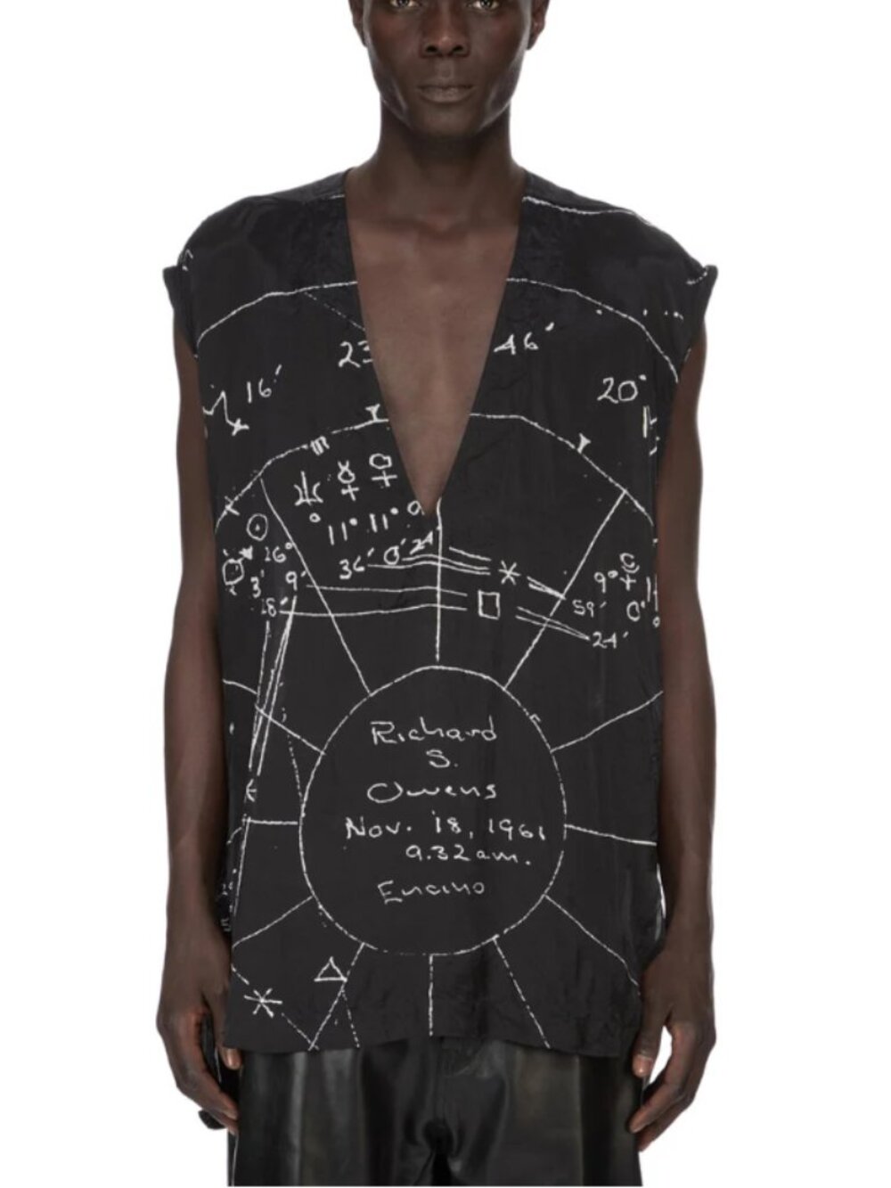 BNWT SS26 RICK OWENS "TEMPLE" CROPPED FLIGHTSUIT TOP 48